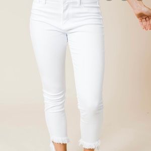 Cello cropped/frayed hem jeans